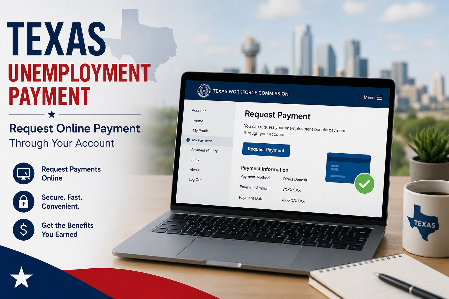 Texas Unemployment Payment: Request Online Payment Through Your Account